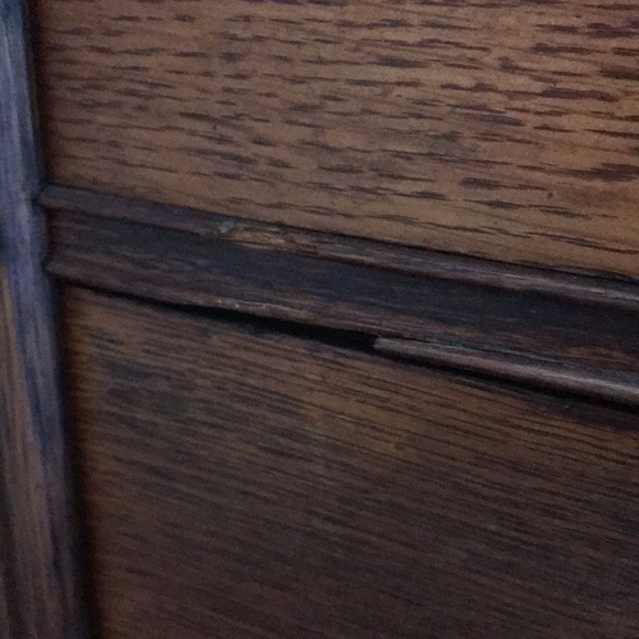 Restored Vintage Sewing Machine Drawer organizer w/ Glass knobs. Refurbished. - Picture 7 of 16